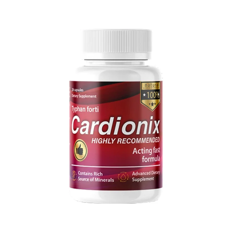 Cardionix — bottle of the natural dietary supplement, 20 capsules
